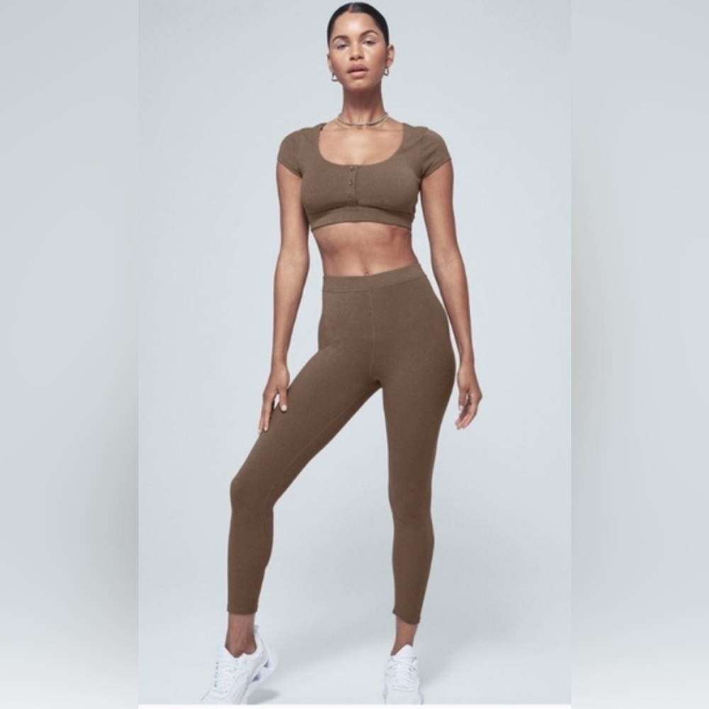 Alo Yoga RIBBED HIGH-WAIST 7/8 BLISSFUL LEGGING